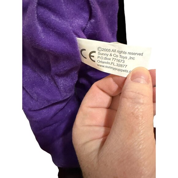 Sunny Puppets Plush Hand Puppet 28" with Arm Rod Purple Pants Tie Ethnic - Picture 8 of 8